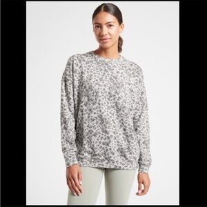 ATHLETA Studio To Street Print Sweatshirt Size Extra Small